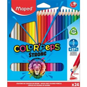 Színes ceruza készlet, háromszögletű, MAPED "Color'Peps Strong", 24 különböző szín 122873387 - Toll & Ceruza