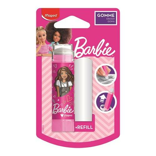 Radírstift, pótbéllel, MAPED "Barbie" 122873588