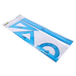 Vonalzókészlet, műanyag, 4 darabos, COOL BY VICTORIA, kék 122875568 - Cool by Victoria