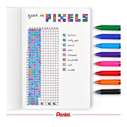 Pentel EnerGelX tollak bullet journalhoz