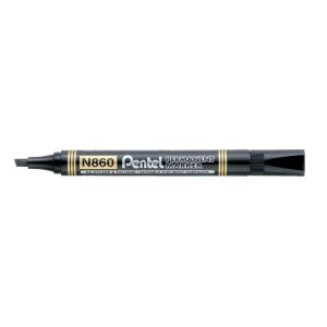 Alkoholos marker, 0,6-4,5 mm, vágott, PENTEL "N860", fekete 122878060 - Pentel