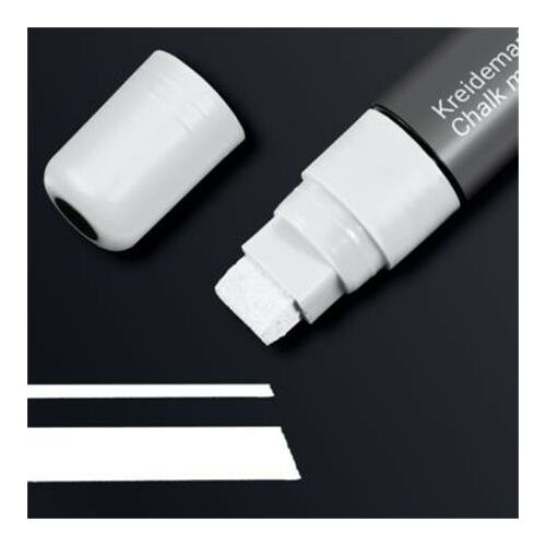 Folyékony krétamarker, vágott hegy, 5-15 mm SIGEL, fehér 122879254