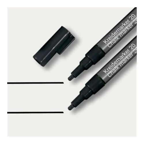 Folyékony krétamarker, kúpos hegy, 1-2 mm SIGEL, fekete 122879257