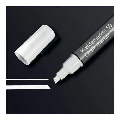 Folyékony krétamarker, vágott hegy, 1-5 mm SIGEL, fehér 122879273