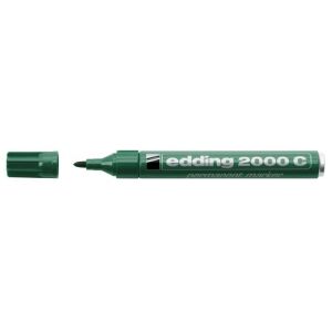 Alkoholos marker, 1,5-3 mm, kúpos, EDDING "2000", zöld 122880331 - Marker