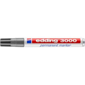 Alkoholos marker, 1,5-3 mm, kúpos, EDDING "3000", szürke 122880337 - Marker