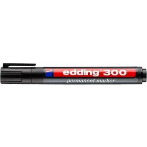 Alkoholos marker, 1,5-3 mm, kúpos, EDDING "300", fekete 122880341 - Marker