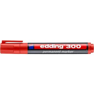 Alkoholos marker, 1,5-3 mm, kúpos, EDDING "300", piros 122880342 - Marker