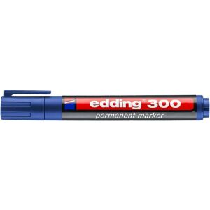 Alkoholos marker, 1,5-3 mm, kúpos, EDDING "300", kék 122880343 - Marker
