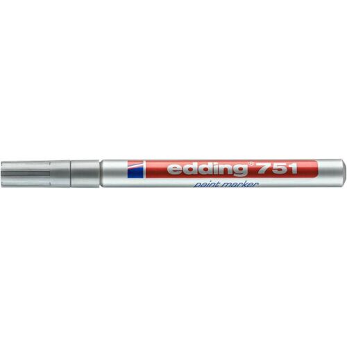 Lakkmarker, 1-2 mm, EDDING "751", ezüst 122880445