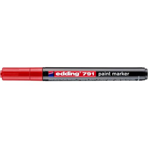 Lakkmarker, 1-2 mm, EDDING "791", piros 122880506