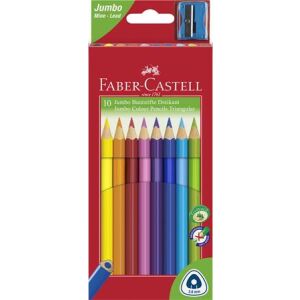 Faber-Castell Jumbo háromszögletű színes ceruzák, 10 darabos készlet - Faber-Castell