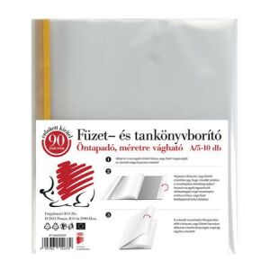 Könyvborító, A5, 90 mikron, víztiszta, öntapadó csíkkal, ICO "Süni" 122881001 - ICO