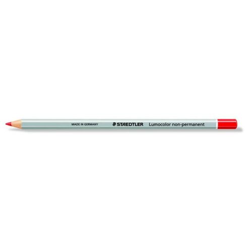 STAEDTLER Lumocolor 108 Piros Omnichrom Jelölőceruza, nem tartós, törölhető
