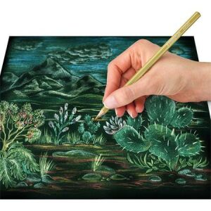 Rajzolás STAEDTLER Metál Színes Ceruzával Fekete Papírra - Toll & Ceruza