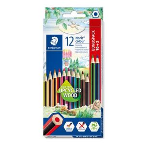 STAEDTLER Noris Colour 12+2 Színes Ceruza Készlet, Hatszögletű, Újrahasznosított Fából - Toll & Ceruza