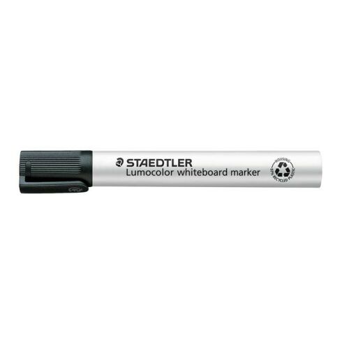 Táblamarker, 2 mm, kúpos, STAEDTLER "Lumocolor® 351", fekete