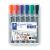 Flipchart marker készlet, 2-5 mm, vágott, STAEDTLER "Lumocolor 356 B", 6 különböző szín 122882341