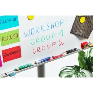 Táblaceruza fehértáblához, flipchartpapírhoz, kúpos, STABILO "MARKdry", piros 122882691 - Marker