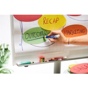 Táblaceruza fehértáblához, flipchartpapírhoz, kúpos, STABILO "MARKdry", kék 122882700 - Marker