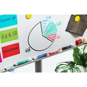 Táblaceruza fehértáblához, flipchartpapírhoz, kúpos, STABILO "MARKdry", fekete 122882705 - Marker