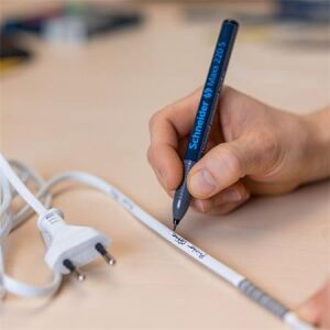 Alkoholos marker, OHP, 0,4 mm, SCHNEIDER "Maxx 220 S", fekete 122883030 - Schneider
