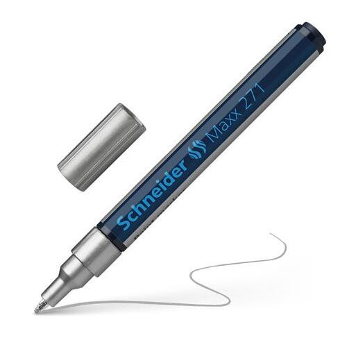 Lakkmarker, 1-2 mm, SCHNEIDER "Maxx 271", ezüst 122883330