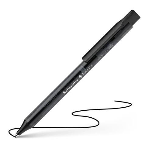 Zseléstoll, 0,4 mm, nyomógombos, SCHNEIDER "Fave Gel", fekete 122883739