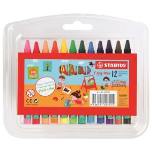 Zsírkréta, STABILO "Yippy-wax", 12 különböző szín 122884421 - Rajzeszköz