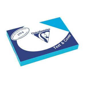 Karton bőrhatású Clairefontaine Text and Cover A/4 270g világoskék 100 ív/csomag 122952163 - Művészet & Hobbi