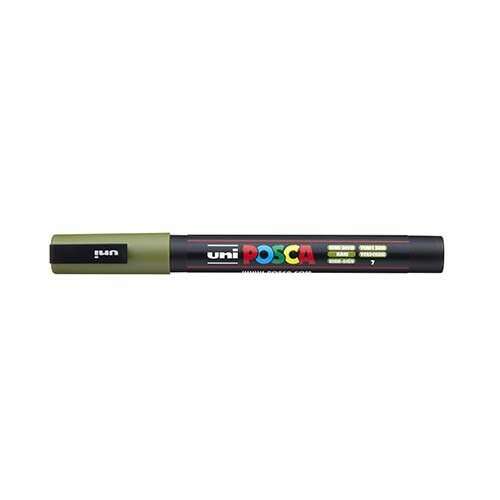 Uni POSCA PC-3M Fine Khaki Green Permanent Marker Pen