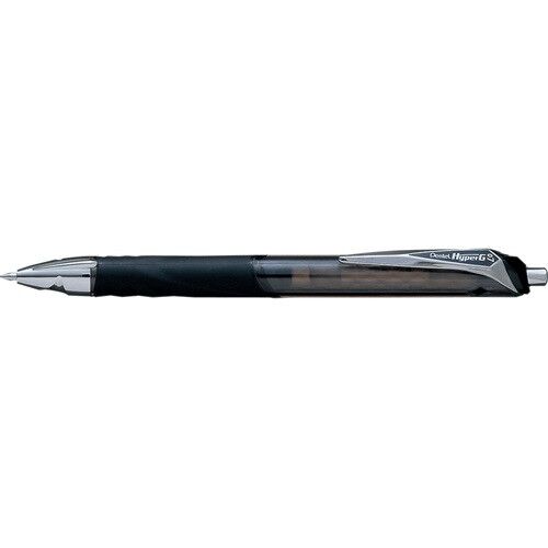 Pentel HyperG KL257-A fekete roller toll, 0.7 mm-es hegy