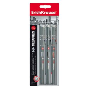 ErichKrause Megapolis zselés toll szett, 3 darabos, 0.5mm, bliszter csomagolás - Erich Krause