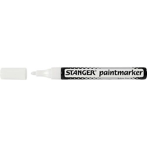 Stanger fehér lakkmarker 2-4 mm, dekoráláshoz és jelöléshez