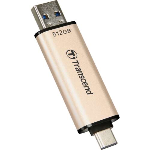 Transcend JetFlash 930C 512GB USB-C/USB 3.2 Gen1 pendrive, arany