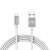Delight 1 meter Micro USB LED charging cable, silver, data transfer and charging