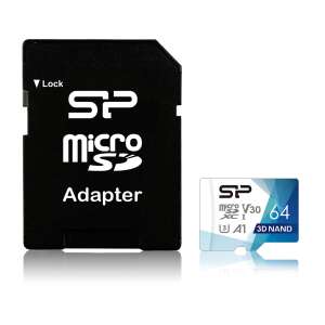 Silicon Power Superior Pro memóriakártya 64 GB MicroSDXC UHS-III Class 10 58103675 