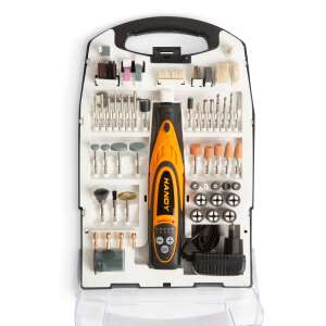 HANDY 112 piece electric mini drill, grinder, polisher set with accessories in a carrying case - Sander