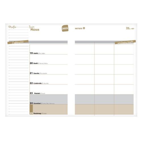 REALSYSTEM hallgatói tervező 2024-2025, heti elrendezés