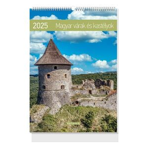 Falinaptár spirálozott LIZZY CARD B/4 álló Magyar várak és kastélyok 2026. 122978968 - Irodai kiegészítő