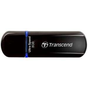 Transcend JetFlash 600 8GB USB 2.0 pendrive, fekete és kék - Transcend