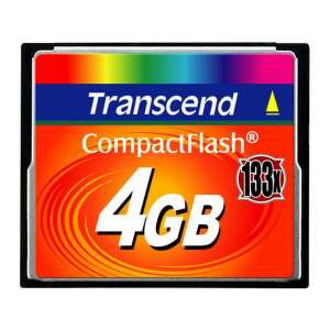 Transcend CompactFlash Memóriakártya - 4GB - 133x 58177513 - Transcend