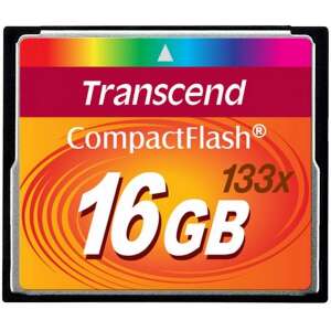 Transcend 16GB Compact Flash memóriakártya, 133x sebesség - Transcend