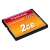 Transcend 2GB CompactFlash memóriakártya, 133x sebesség, felülnézet