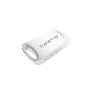 Transcend JetFlash 710 128GB USB flash meghajtó, ezüst, ferde nézet - Transcend