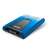 ADATA HD650 1TB external hard drive, blue, side view