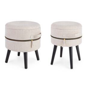 RADMILA natúr tárolós ülőke 2 részes