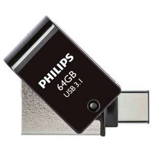 Philips 64 GB USB C-típusú pendrive, fekete, USB 3.1 Gen 1 - Pendrive