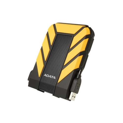 ADATA HD710 Pro 2TB sárga külső merevlemez, ferde nézet