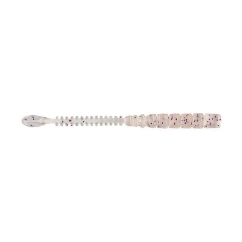 Mustad Aji Beaver Tail 2.5 hüvelyk UV Clear Red Glitter gumicsali - Gumicsali és twister